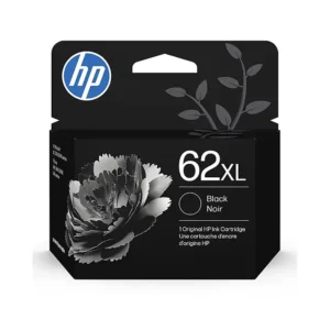 HP 62XL Black High Yield Ink Cartridge, Prints Up to 600 Pages (C2P05AN#140)