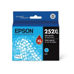 Epson T252XL Cyan High Yield Ink Cartridge   (EPST252XL220S)