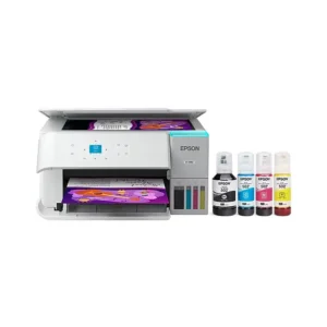 Epson EcoTank ET-2980 Wireless All-in-One Color Supertank Printer, White (C11CL41202)