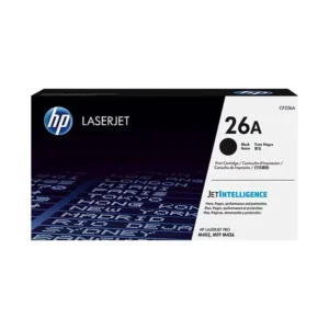 HP 26A Black Standard Yield Toner Cartridge, Prints Up to 3,100 Pages (CF226A)